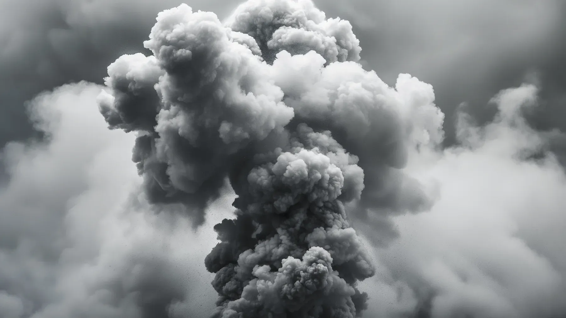 A dense column of smoke against a pale sky, representing incomplete evidence that a younger character must interpret before the consequences are known.
