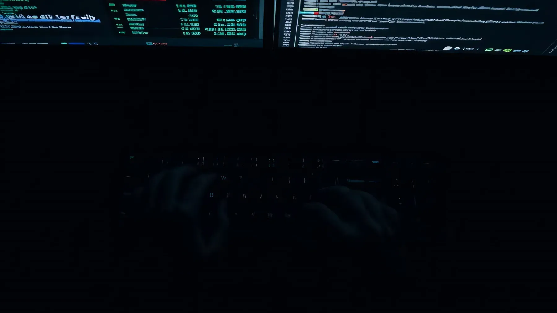 A dark analytical workstation filled with partial readings, suggesting how precise evidence can narrow explanations while enlarging the unknown.