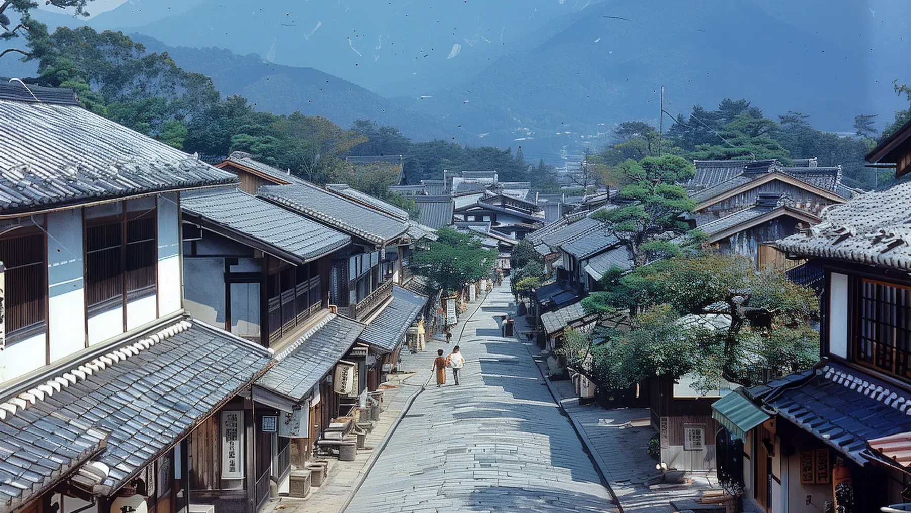 A village market lined with workshops and shared spaces, representing the local network of livelihoods, promises, and routines affected by one magical problem.