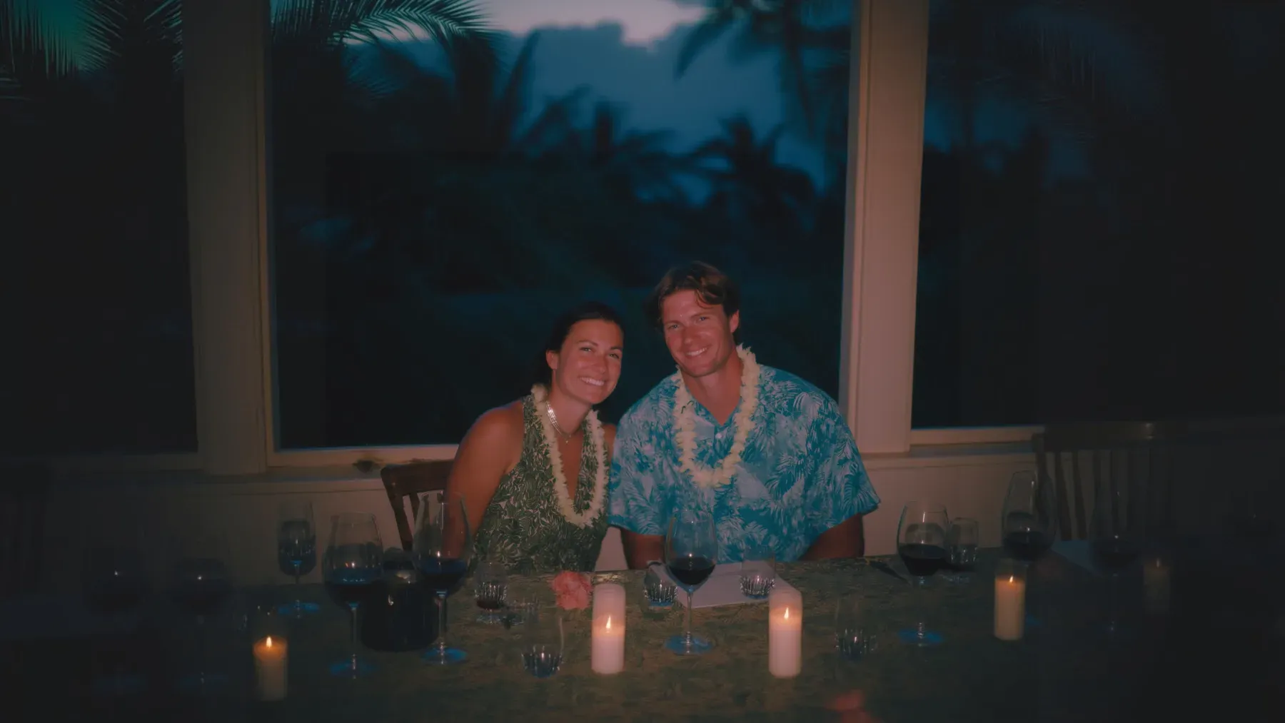 A couple attends an evening gathering together, representing the point when a public appearance must be separated from a freely chosen private relationship.