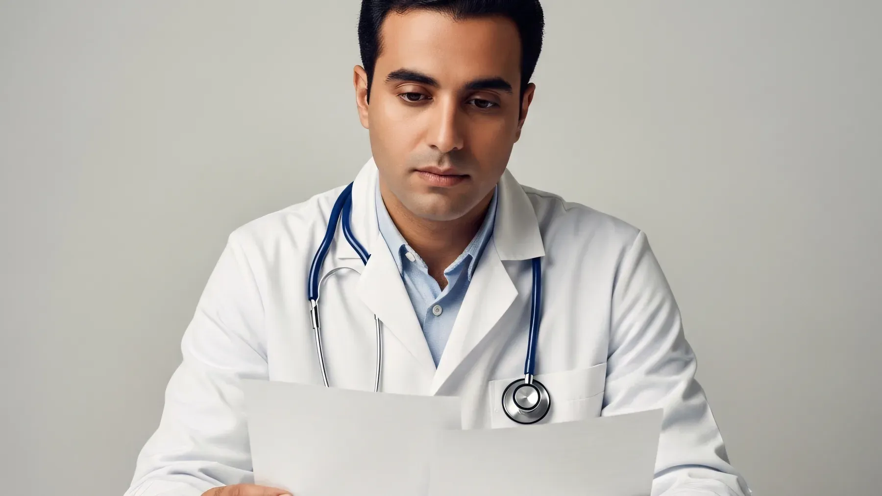 A clinician redirects emotion into the controlled handling of practical work, creating a discrepancy colleagues can notice.