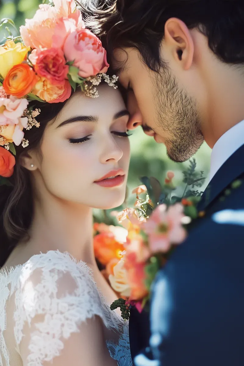 A close, intimate embrace that captures the intensity of emotional attention before a romance fully resolves.