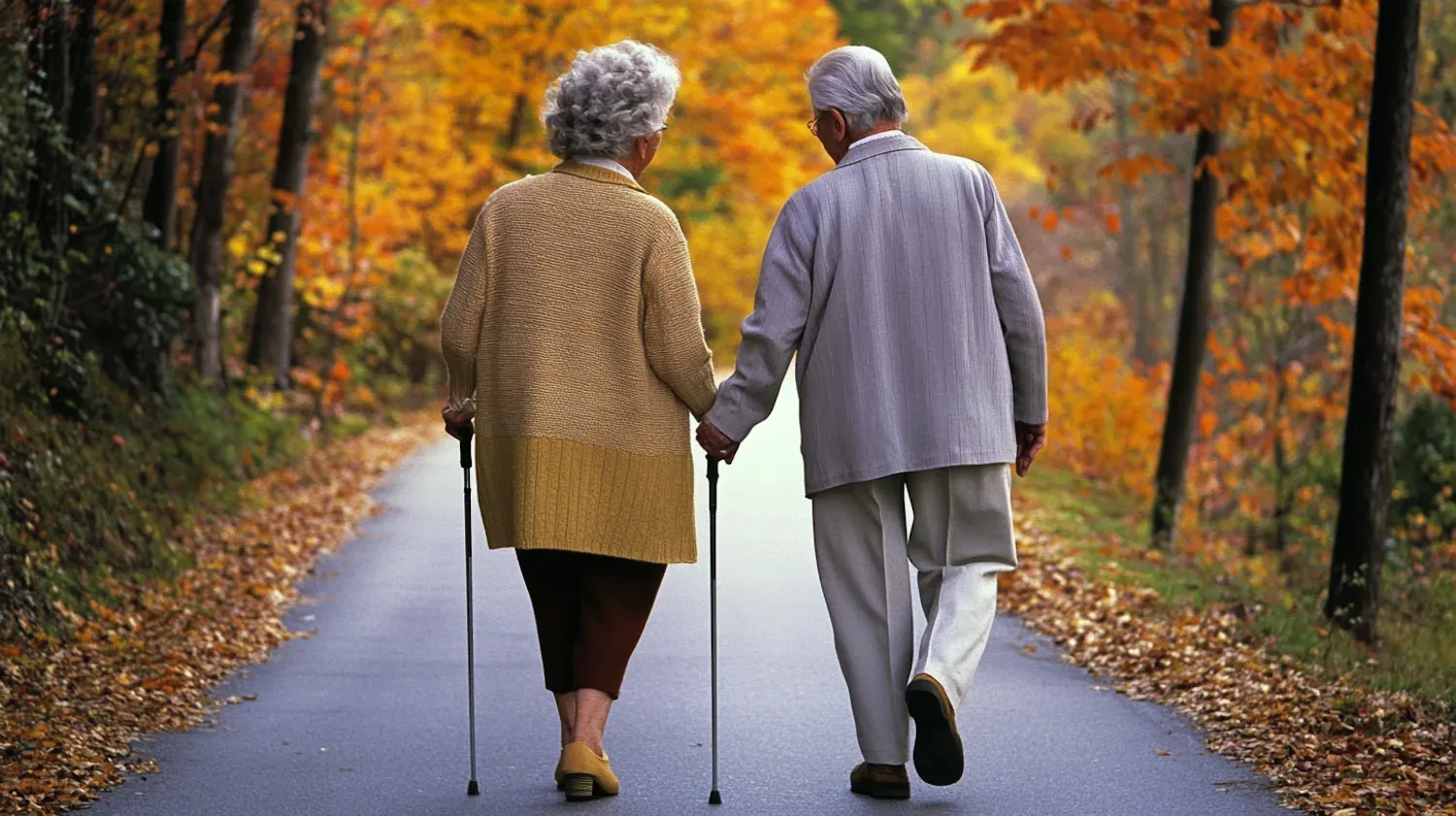 An older couple walking hand in hand, reflecting the lasting promise and emotional future that romance readers want to believe in.