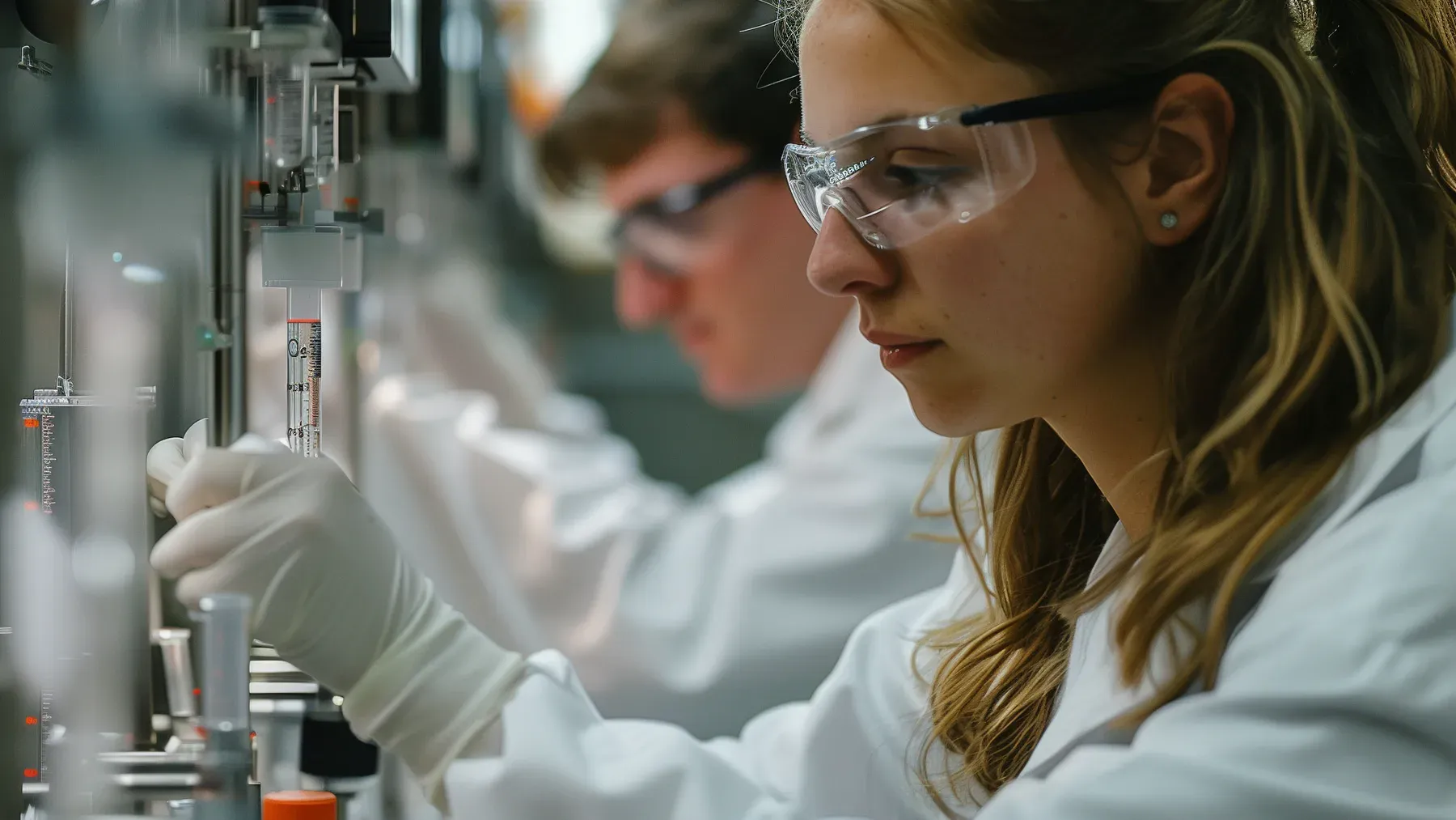Researchers working side by side make collaboration visible, including the credit, dependence, and exposure that an isolated character may fear.