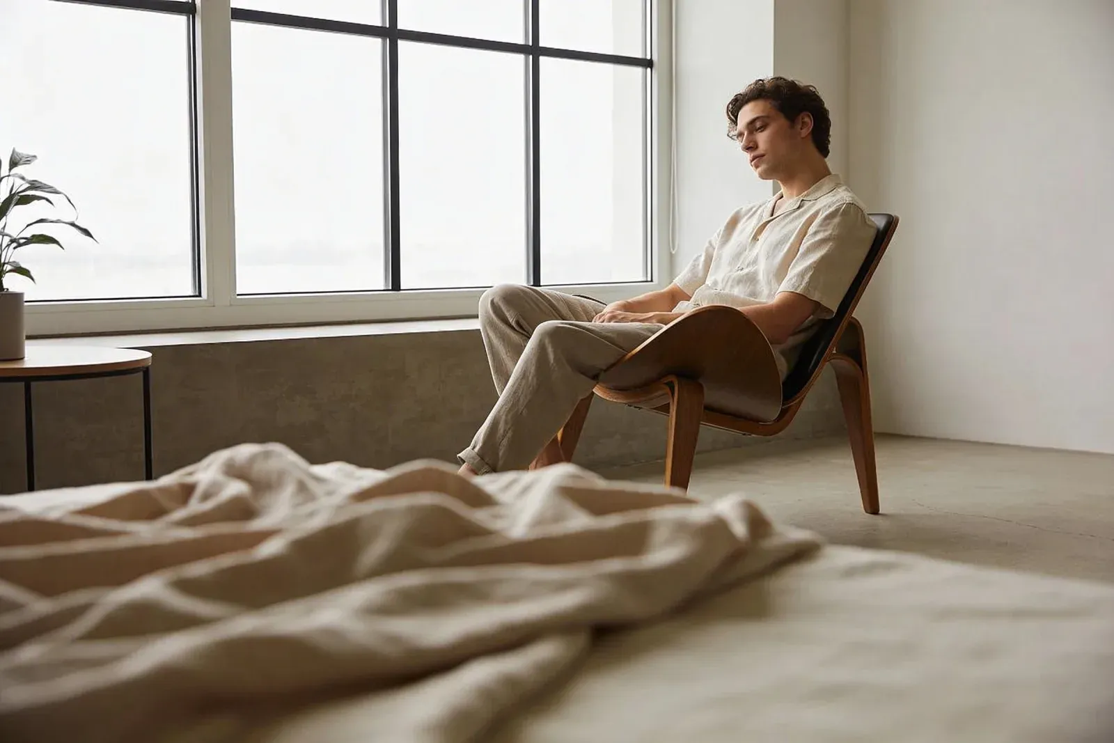 A quiet moment of reflection between plot events, where the protagonist decides what the latest consequence means.