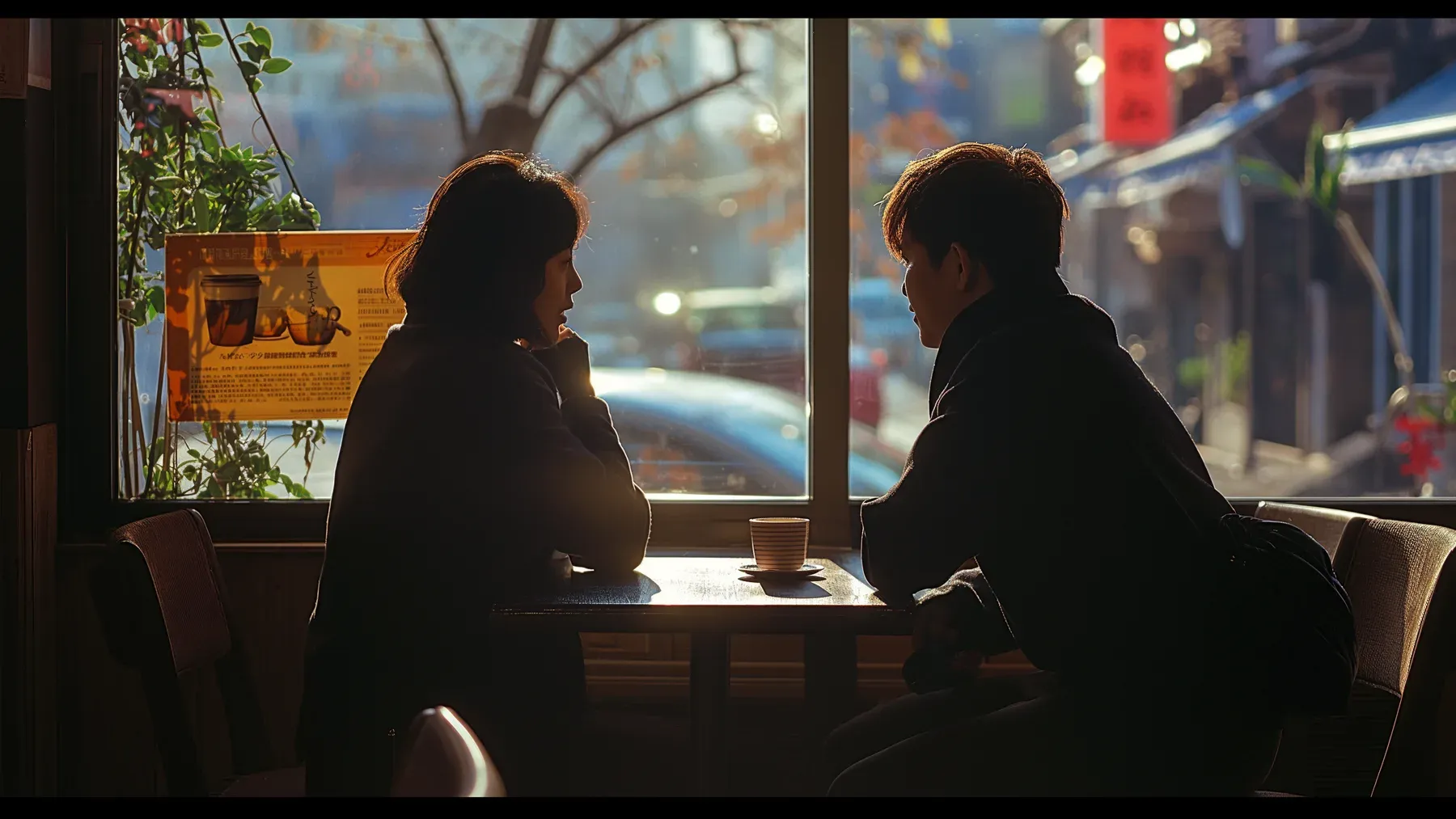 Two people in close conversation, where a title, surname, or private name can reveal the exact distance between them.