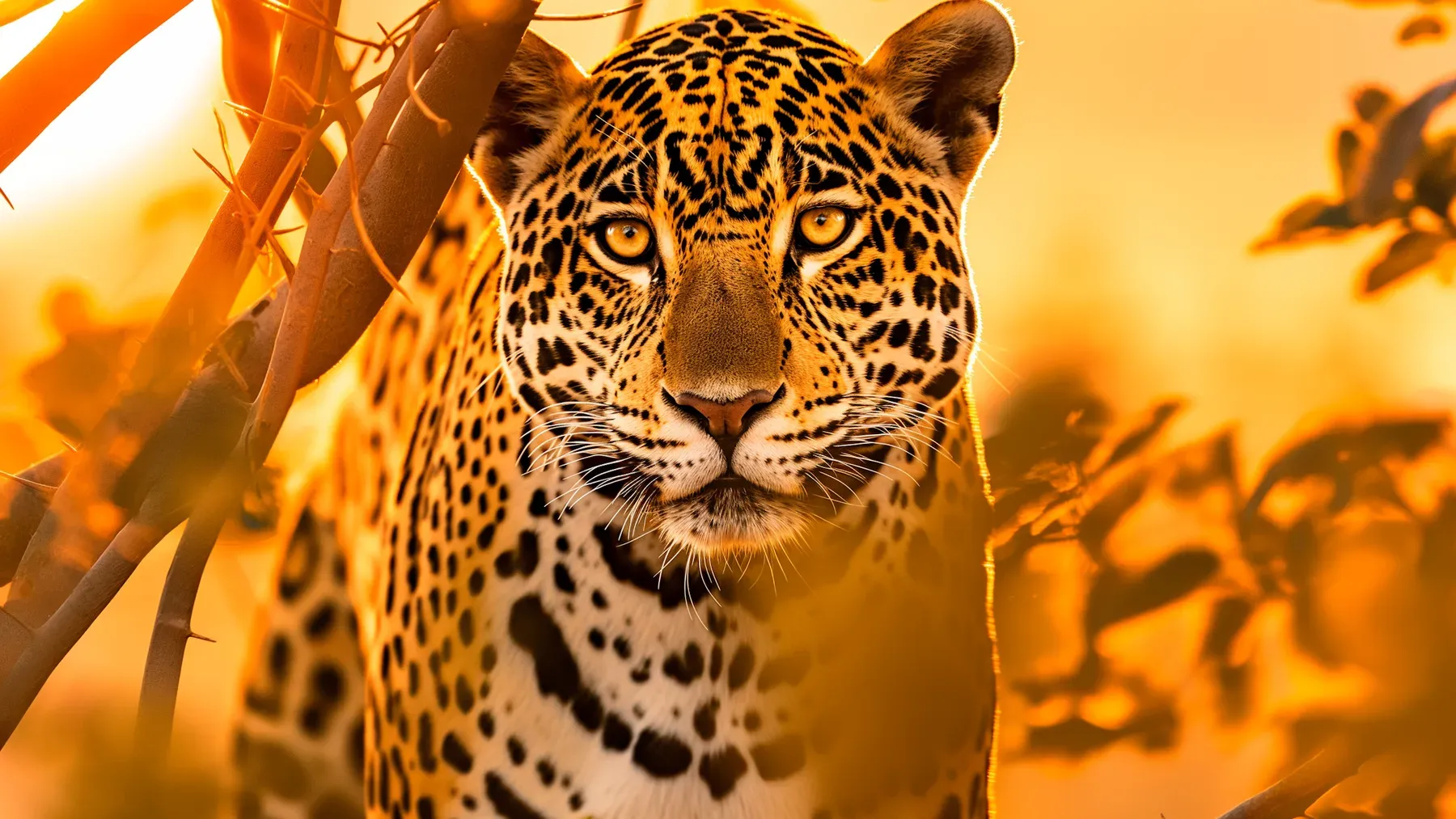 The leopard at the center of the opening keeps the animal breach visible while the keeper's choices deepen the same story promise.