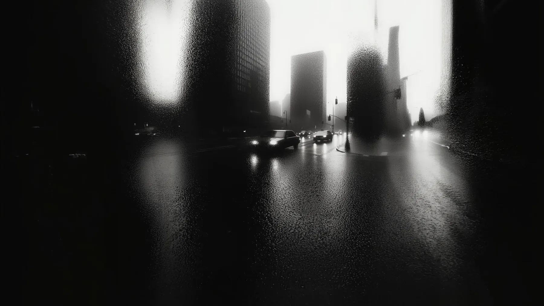 A nearly empty wet city street after activity has passed, leaving space for evidence, competing accounts, and longer political consequences.