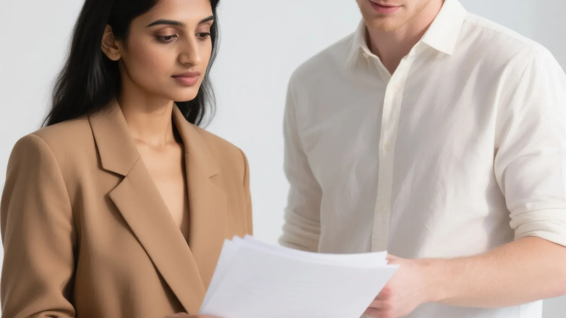 Two colleagues reviewing a record after a demanding shift, representing the external evidence and shared responsibility needed to reconstruct a fatigue-related error.