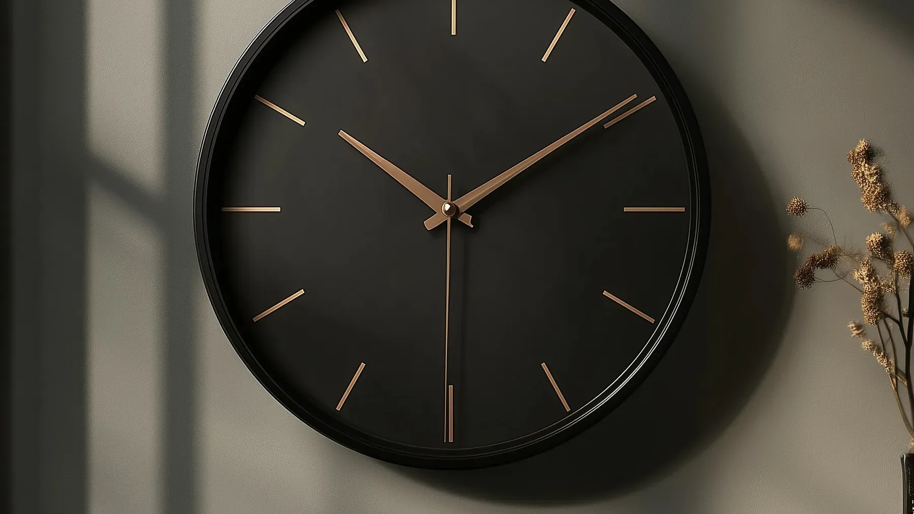 A clock approaching the decisive moment after a suspense line has accumulated evidence and cost.