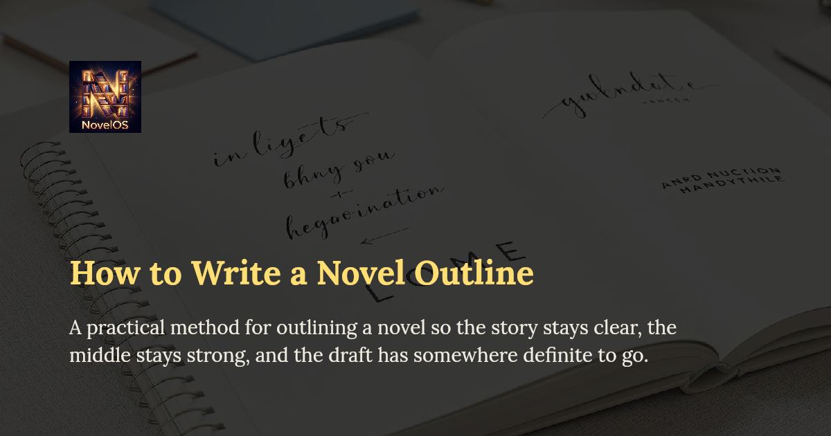 How to Write a Novel Outline | NovelOS Blog